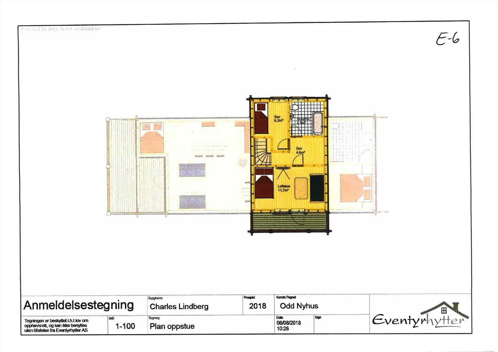 Plantegning 2.etasje Galleribilde