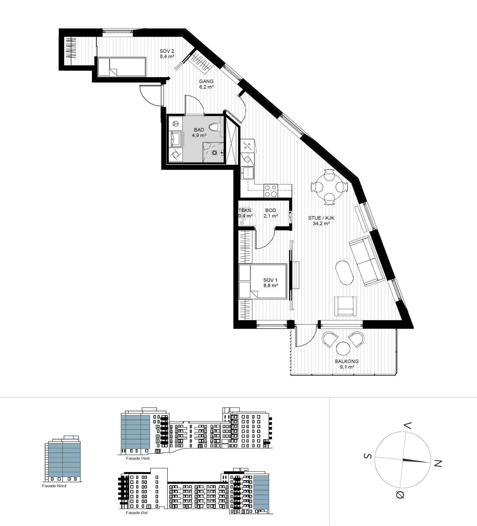 Plantegning Galleribilde
