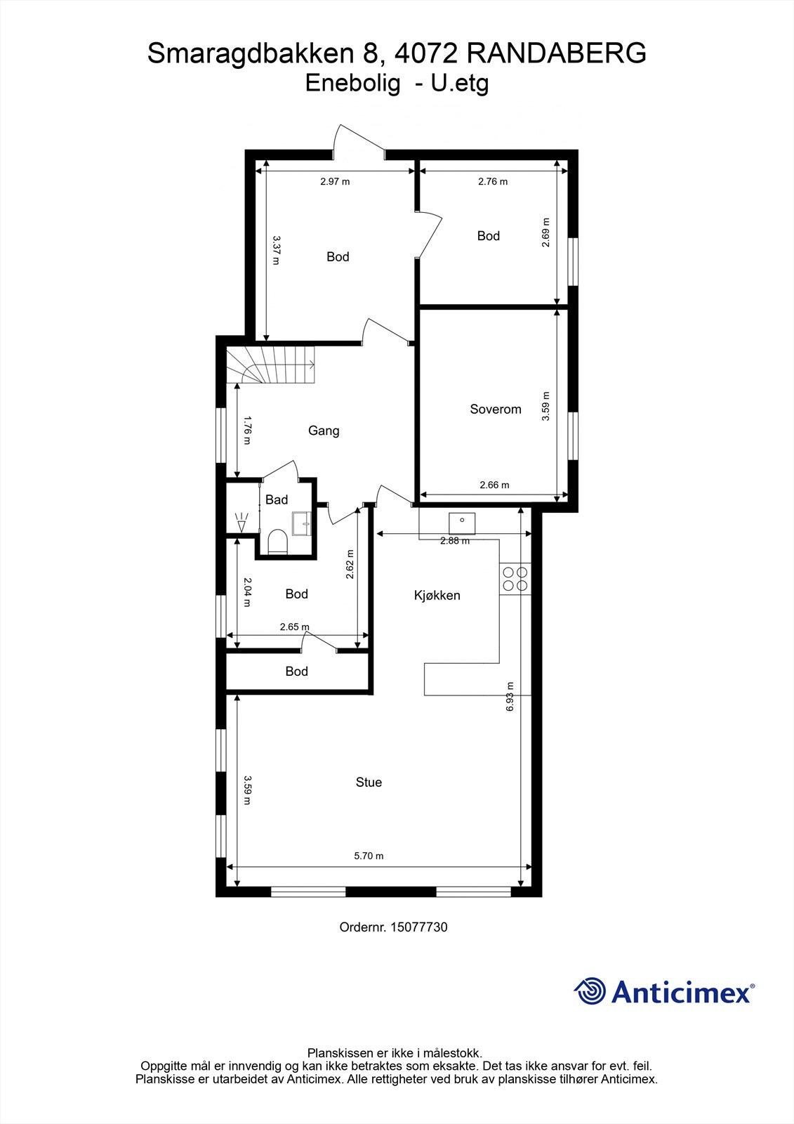 Plantegning 2.etg. Galleribilde