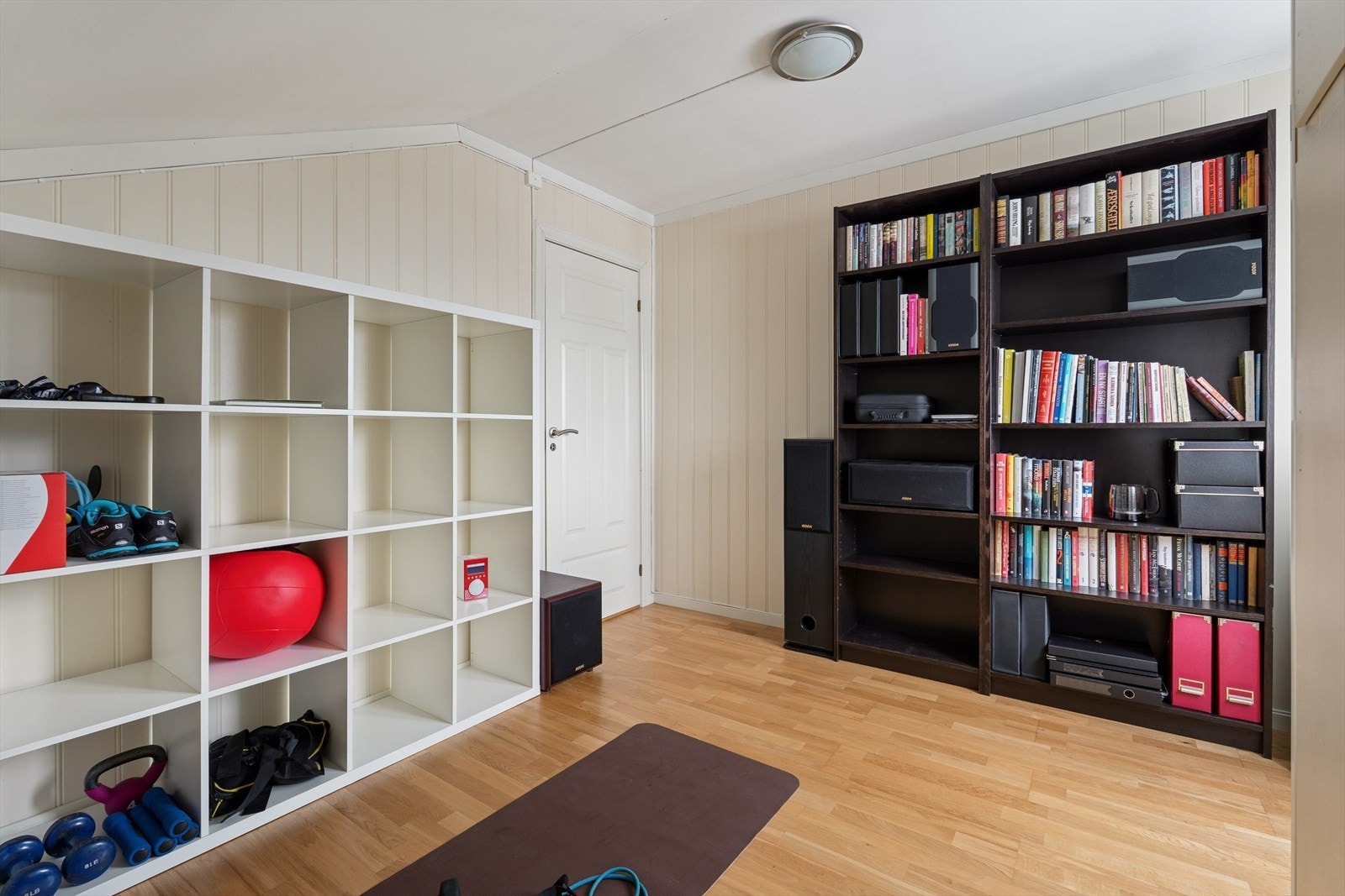 Det tredje soverommet er i dag benyttet som treningsrom. Galleribilde