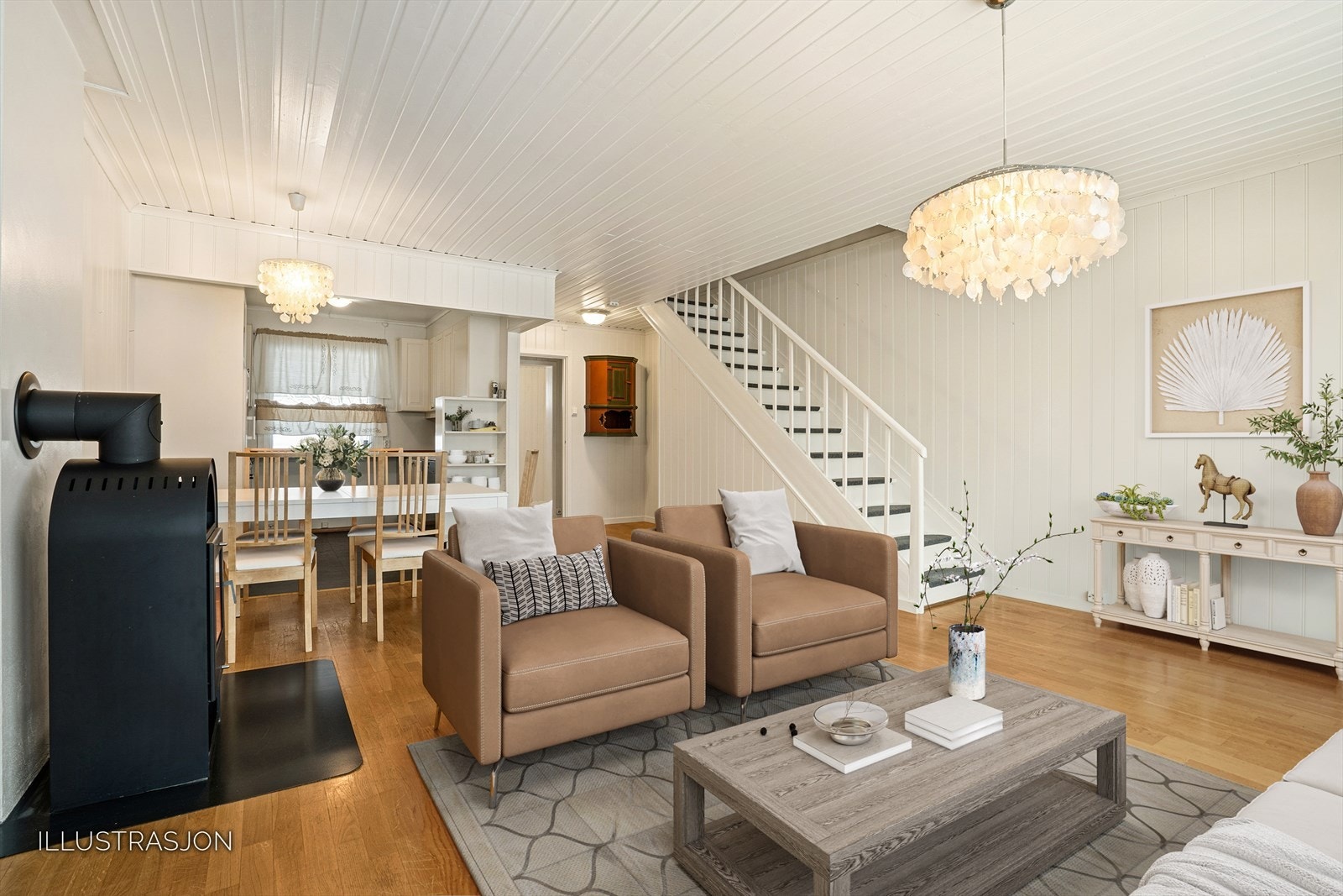 Velkommen til Ekornvegen 5! (Bildet er delvis digitalt møblert) Galleribilde