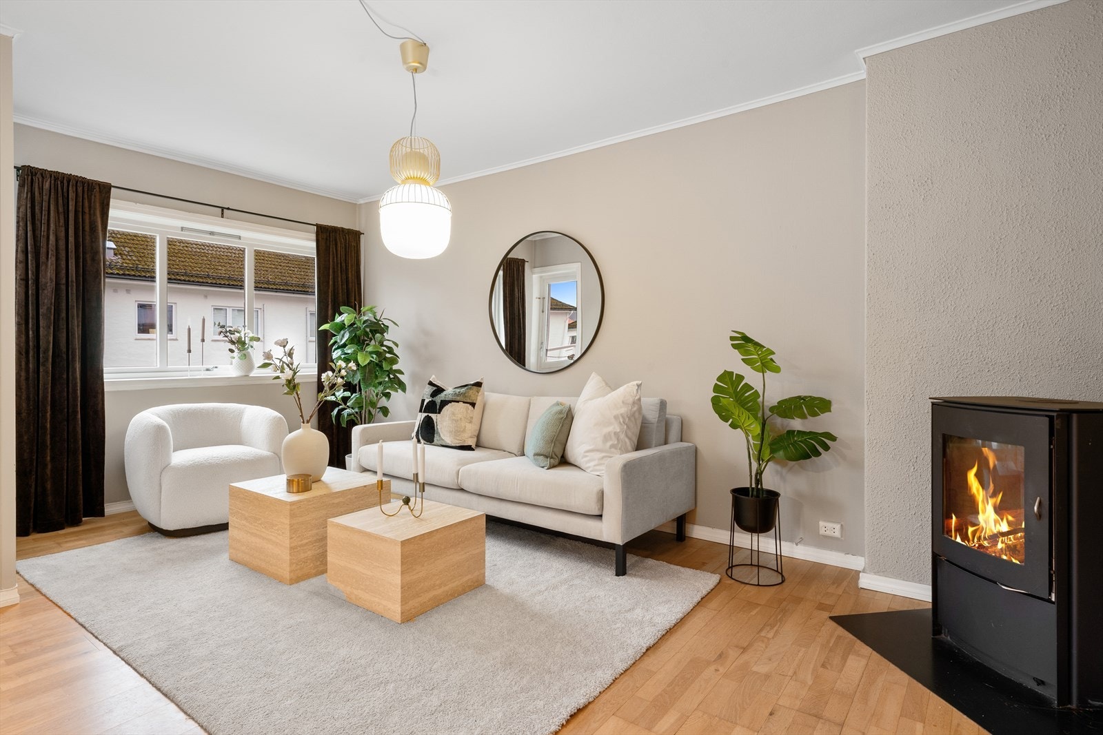 - De delikate fargetonene på veggene gjør at man enkelt kan sette sitt eget preg - Galleribilde