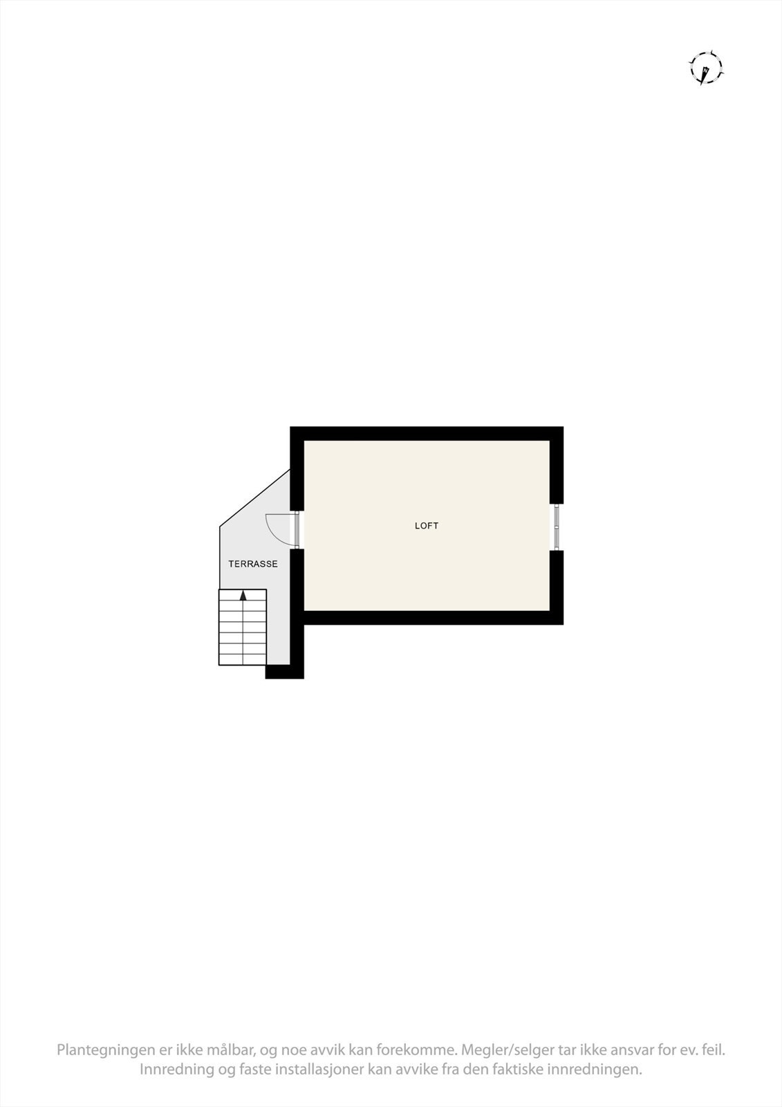 Planskisse loft. Galleribilde