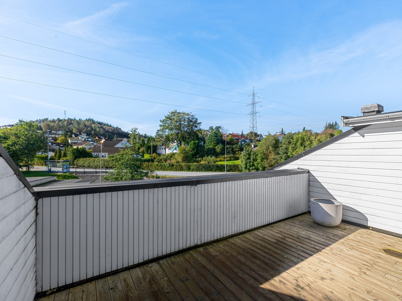Takterrassen på ca 30 kvm - utsikt Galleribilde