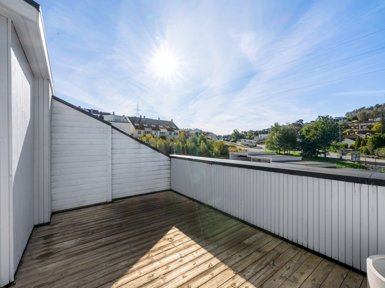 Takterrassen på ca 30 kvm - utsikt Galleribilde