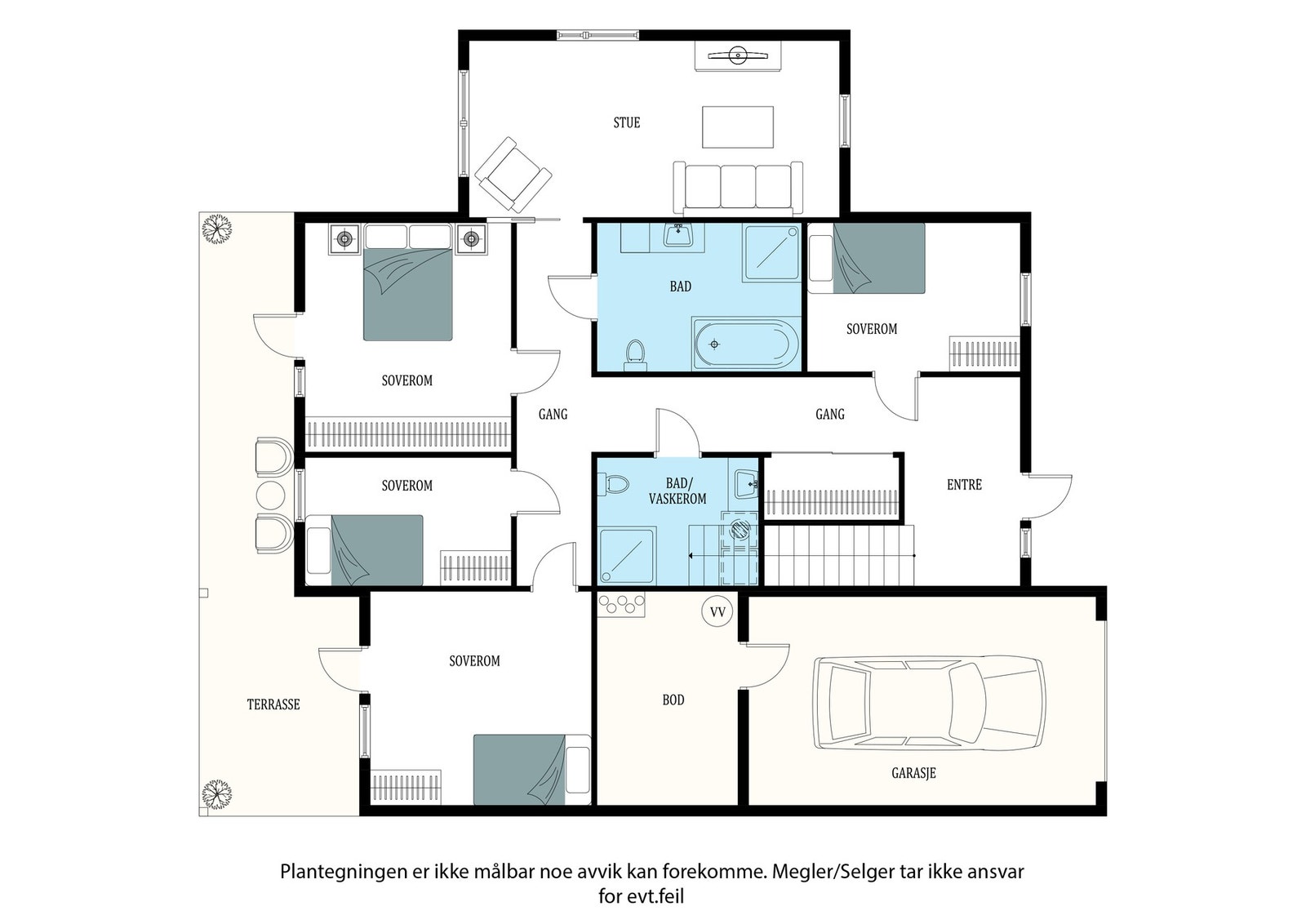 Planskisse 1.etasje. Galleribilde