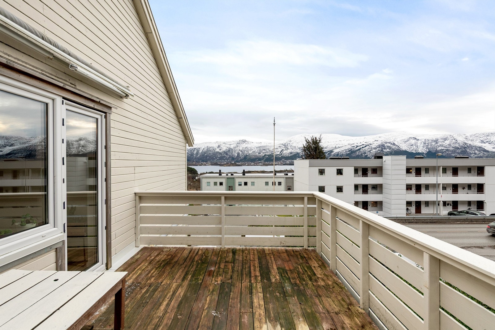 Sydvestvendt veranda på 13 kvm Galleribilde