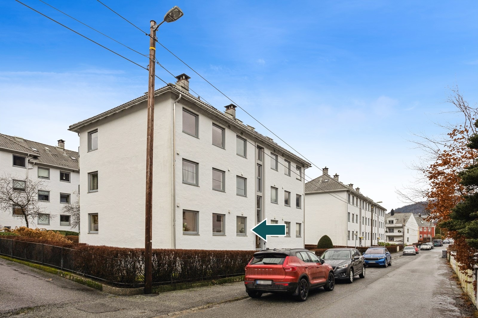 Boligen ligger i byggets første etasje. Galleribilde