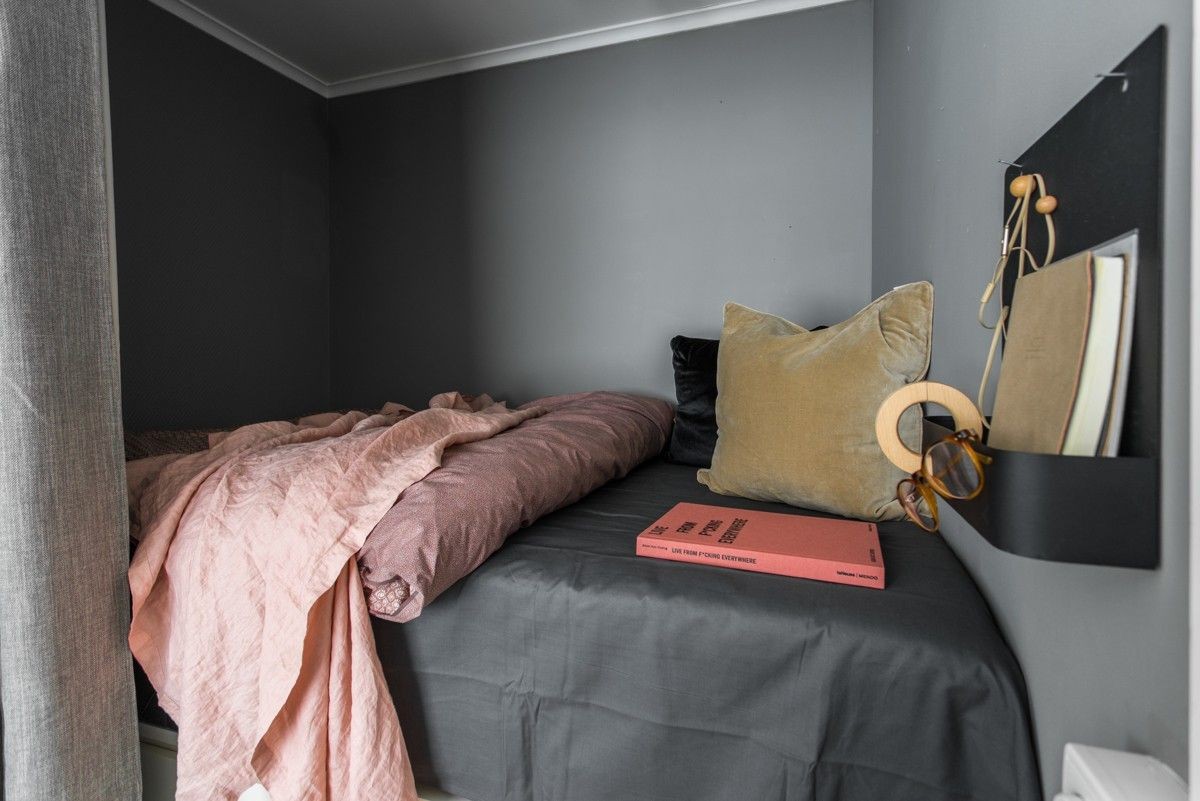 Sovealkove - Her er det laget til en smart løsning med skuffer under sengen. Galleribilde