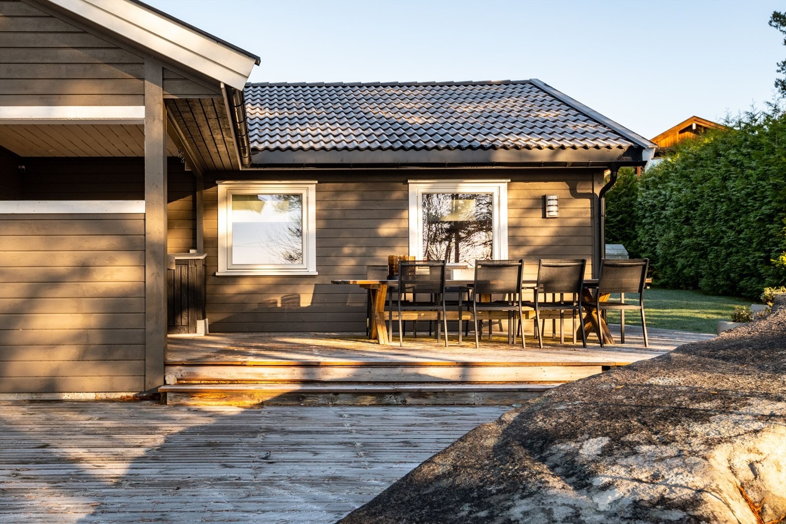 Terrassen er på ca 91 m². Galleribilde