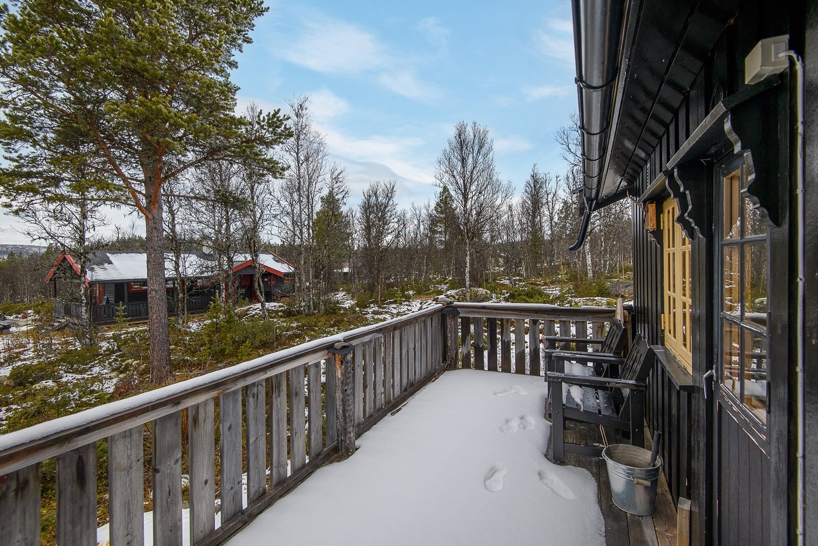 På terrassen er naturen nærmeste nabo Galleribilde