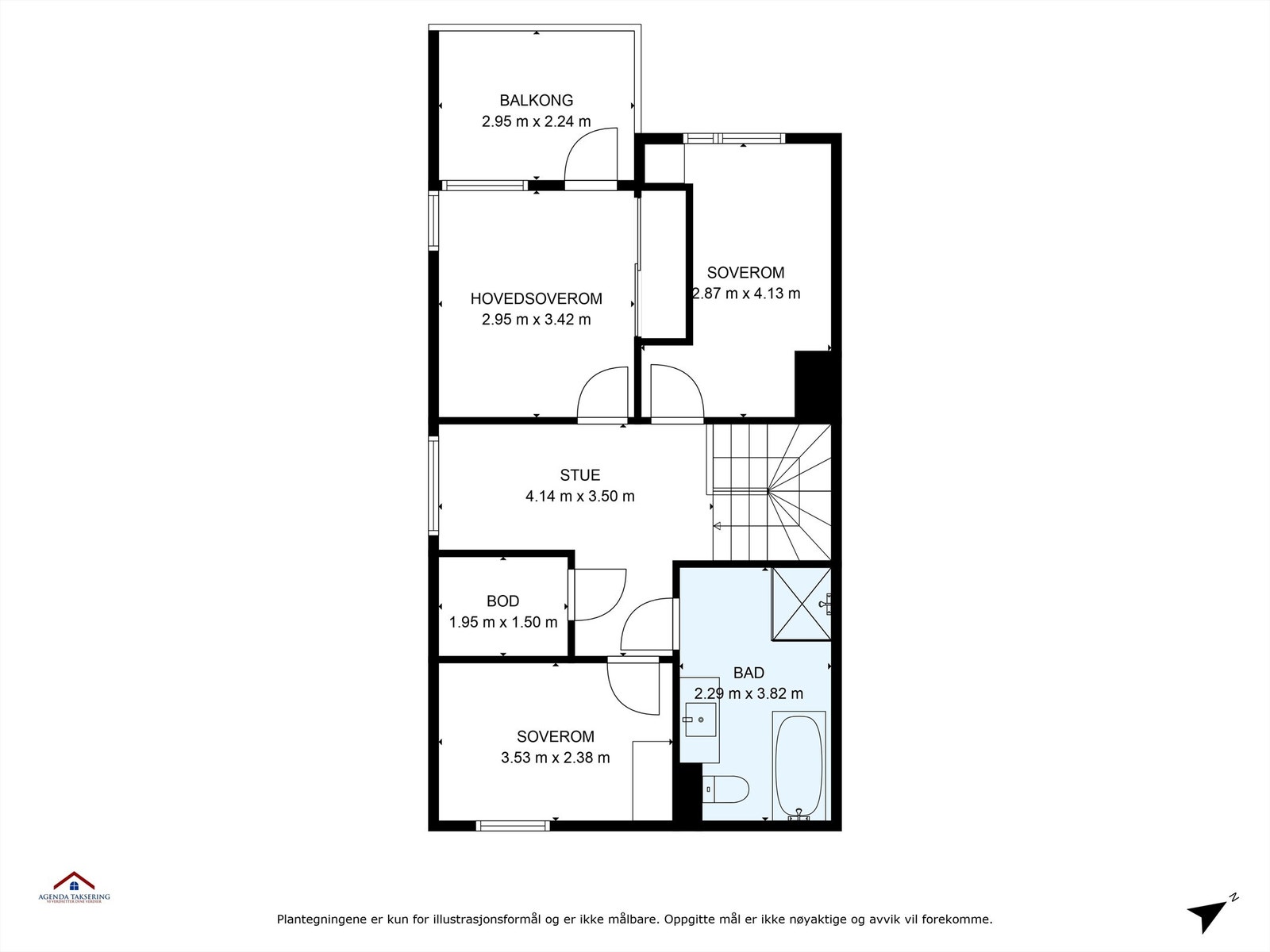 Plantegning 2.etasje Galleribilde