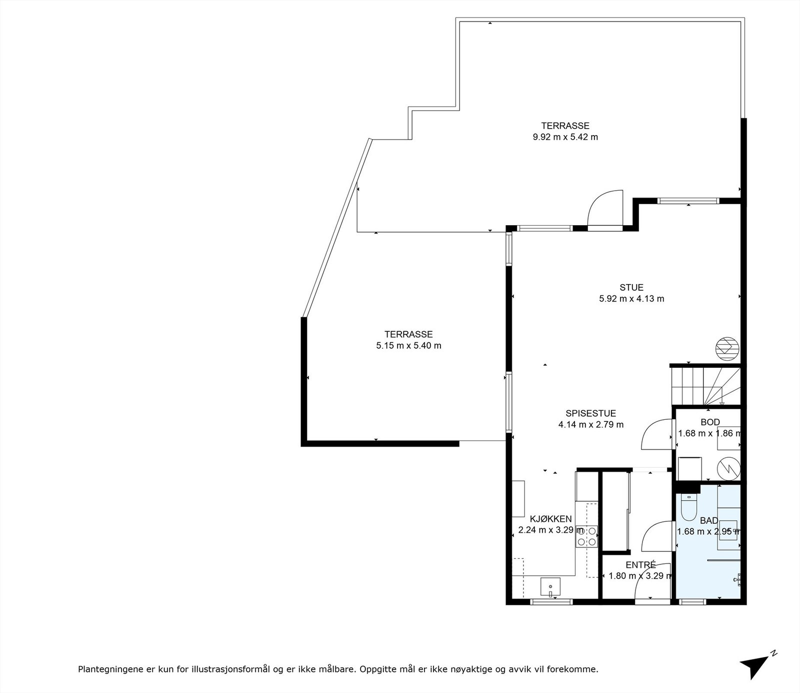 Plantegning første etasje Galleribilde