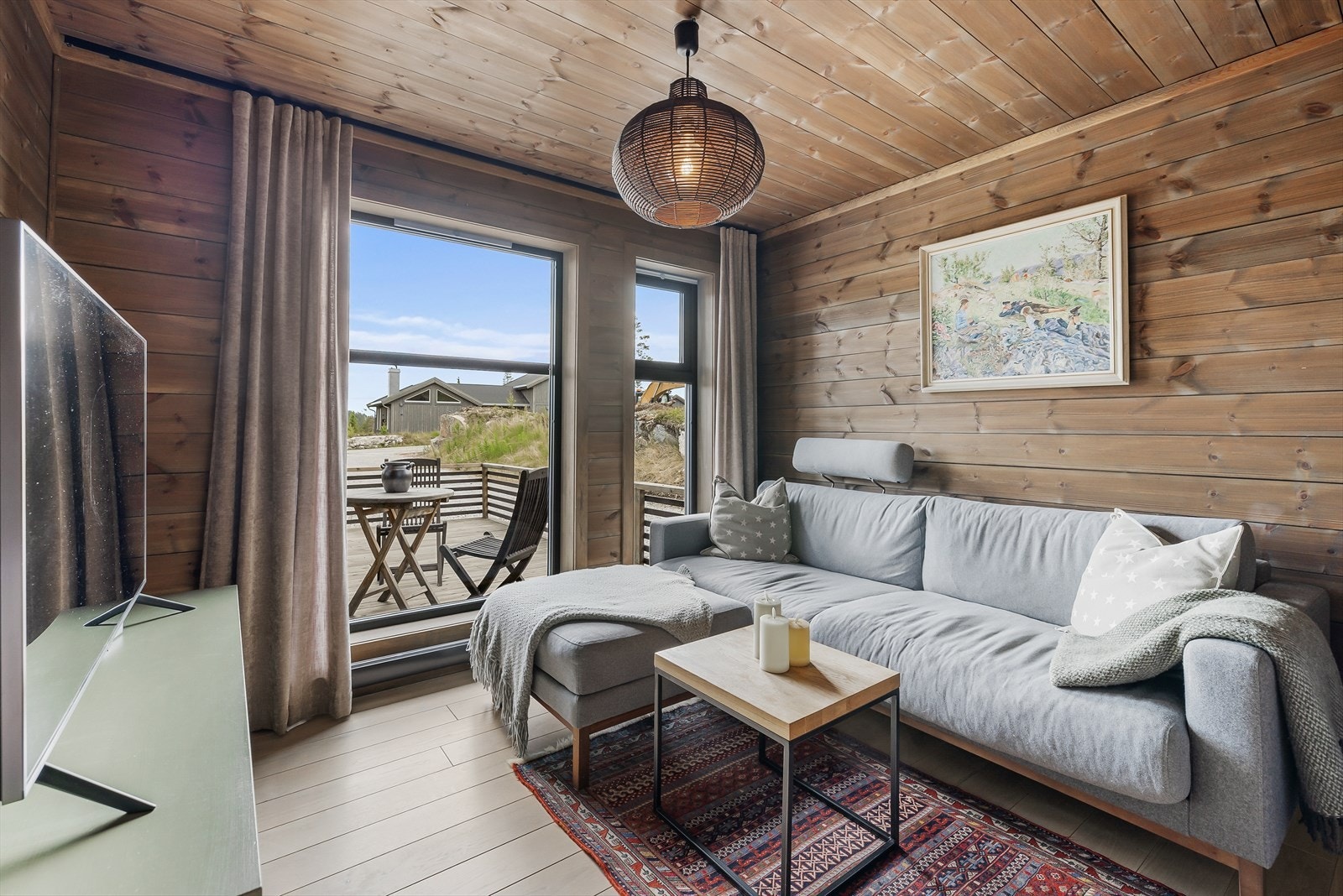 TV-stue med god plass til sofagruppe Galleribilde