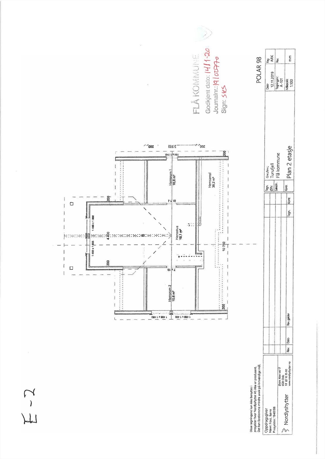 Plantegning 2.etasje Galleribilde