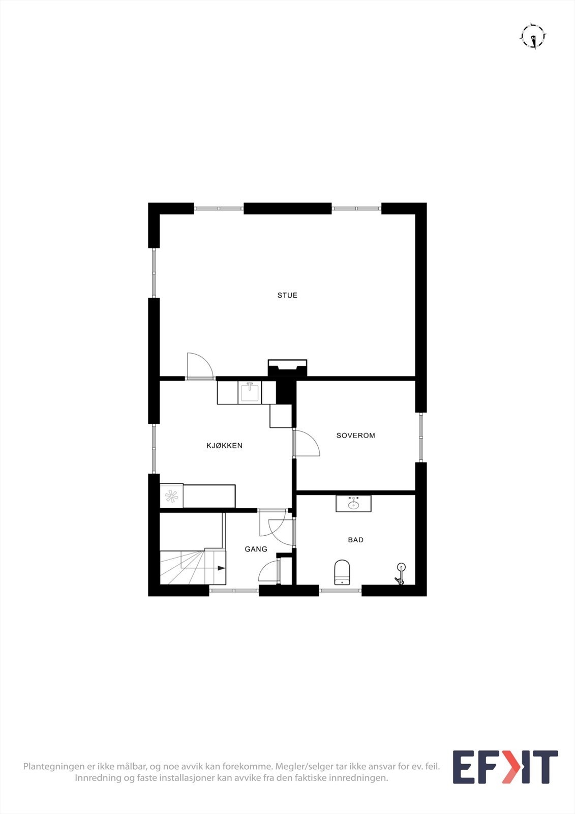 Plantegning 2.etg. Galleribilde