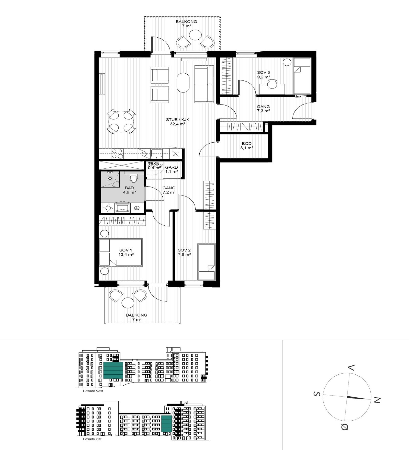 Plantegning Galleribilde