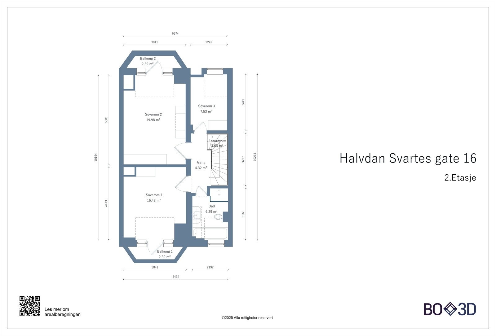 Plantegning 2. Etasje Galleribilde