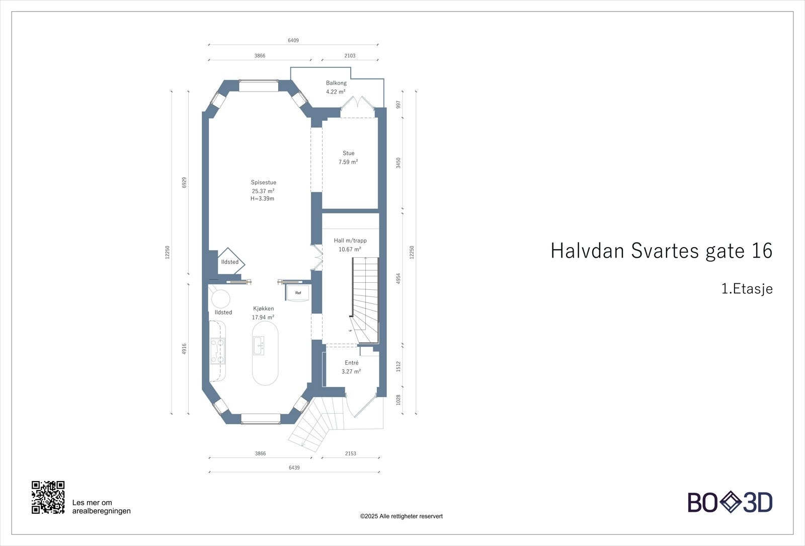 Plantegning 1. Etasje Galleribilde