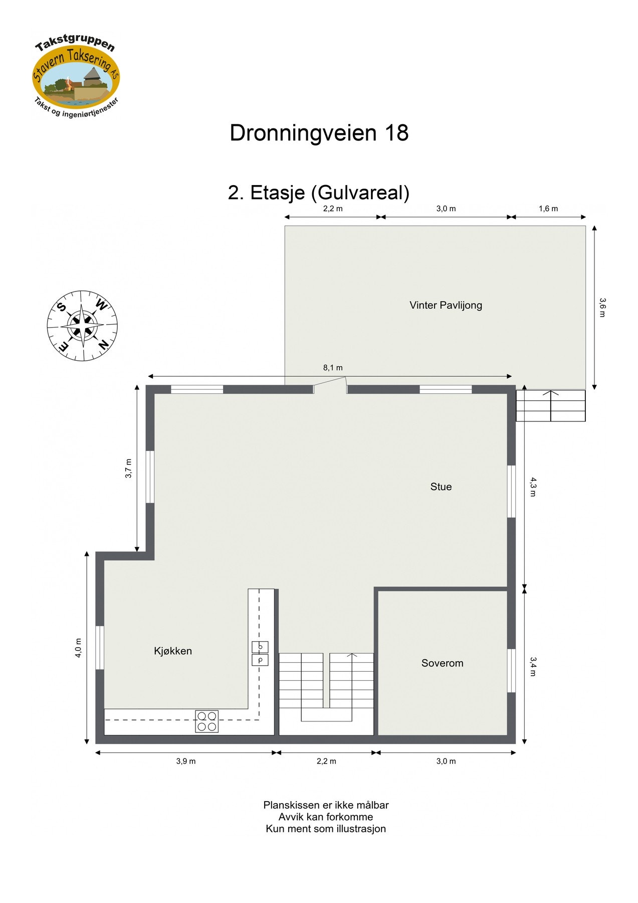 Plantegning 2. etasje Galleribilde