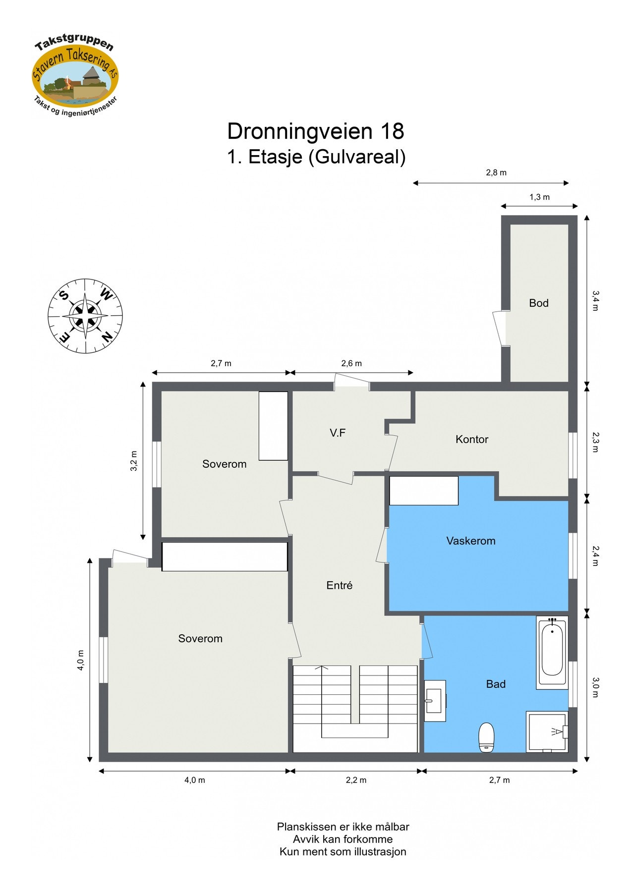 Plantegning 1.etasje Galleribilde