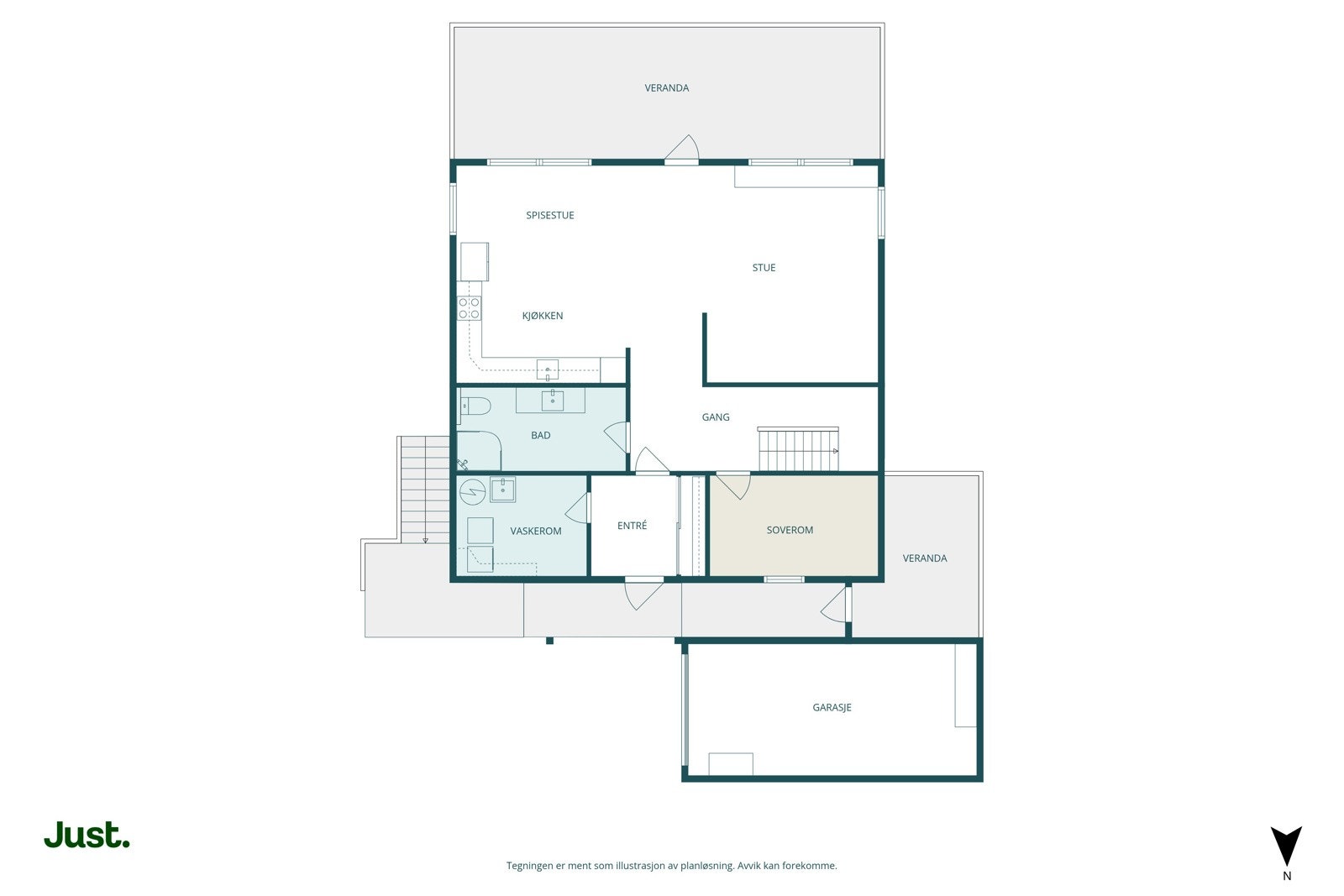 Planskisse 1.etasje.