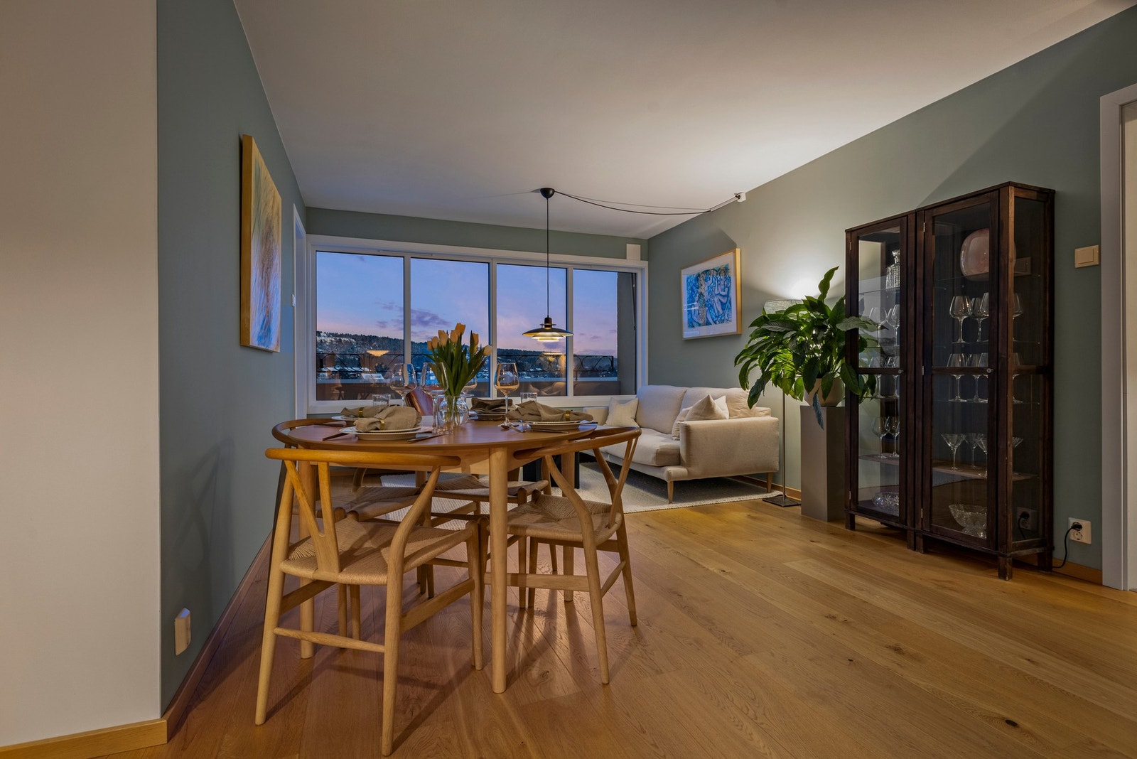 Lun kveldsstemning Galleribilde