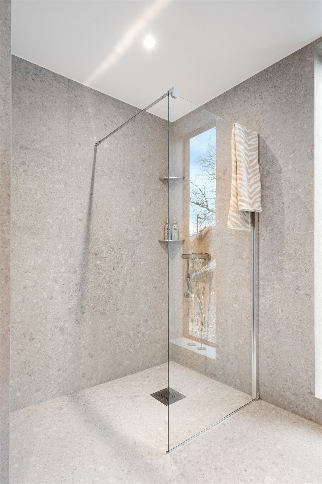 Badets dusjsone har god størrelse. Galleribilde