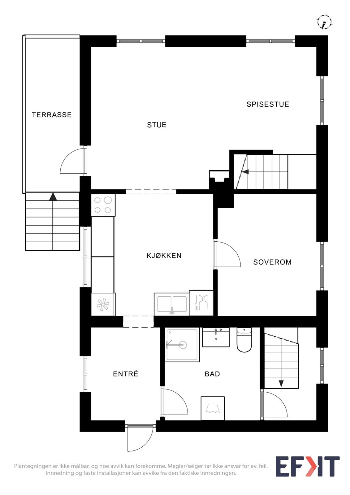 Plantegning 1. etg. Galleribilde