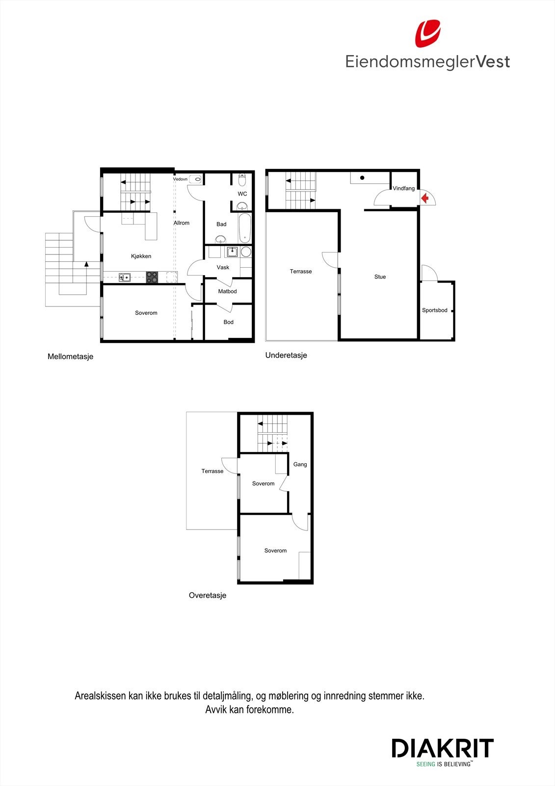 2D planskisse av boligen. Galleribilde