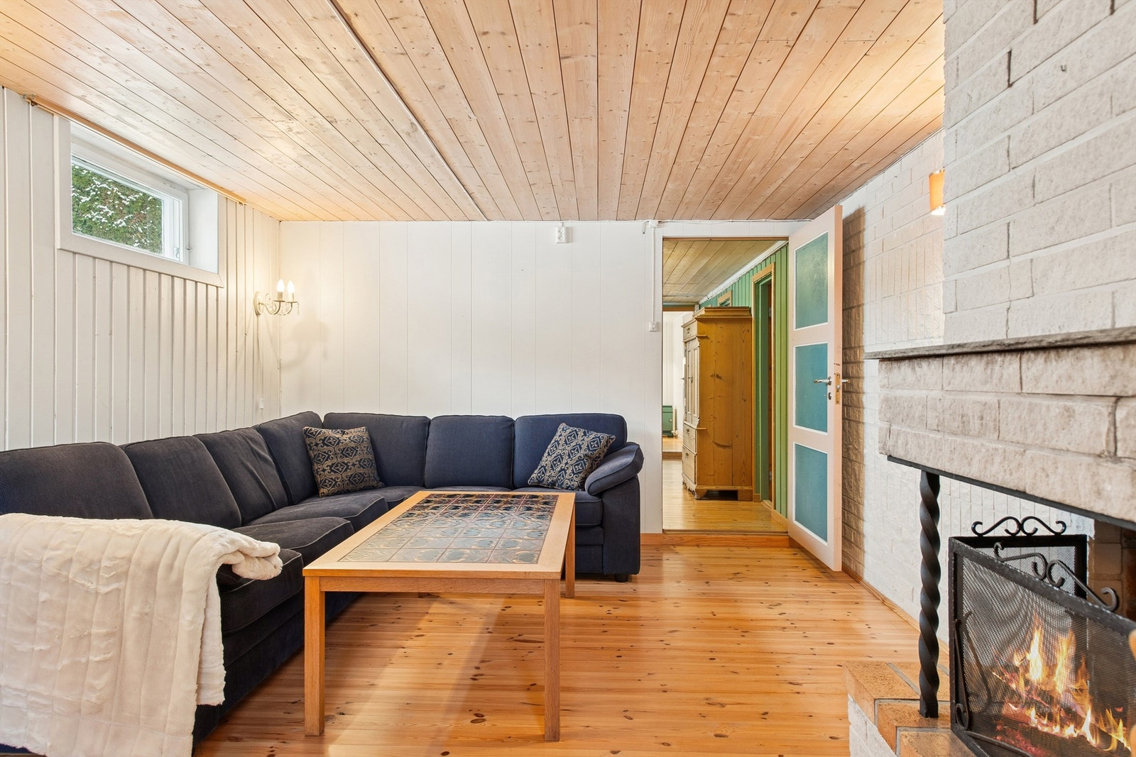 Kjellerstue - Det er ikke søkte bruksendring av rommet, og det er således ikke godkjent til varig opphold. Galleribilde