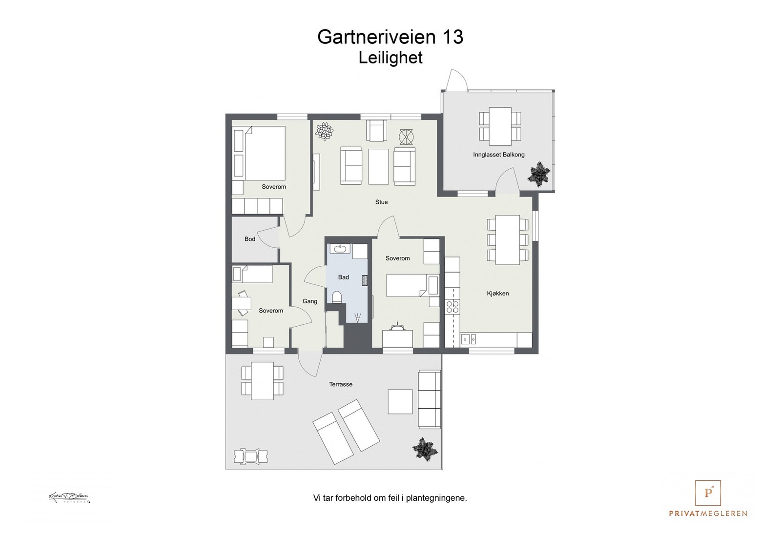 Plantegning Galleribilde