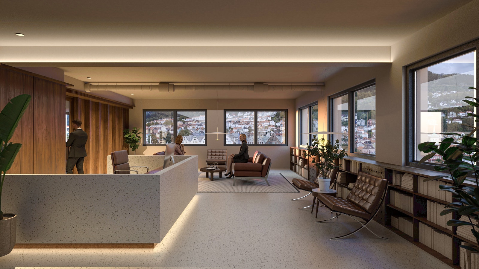 Skisse resepsjon Galleribilde