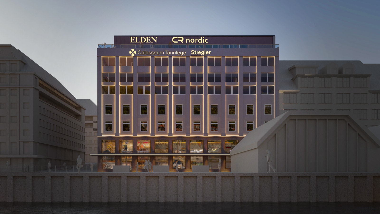 Skisse fra Vågen Galleribilde