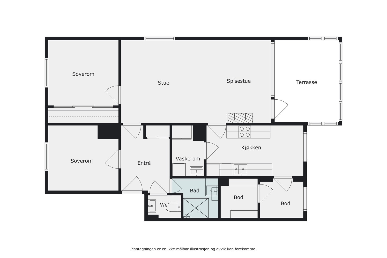 Plantegning Galleribilde