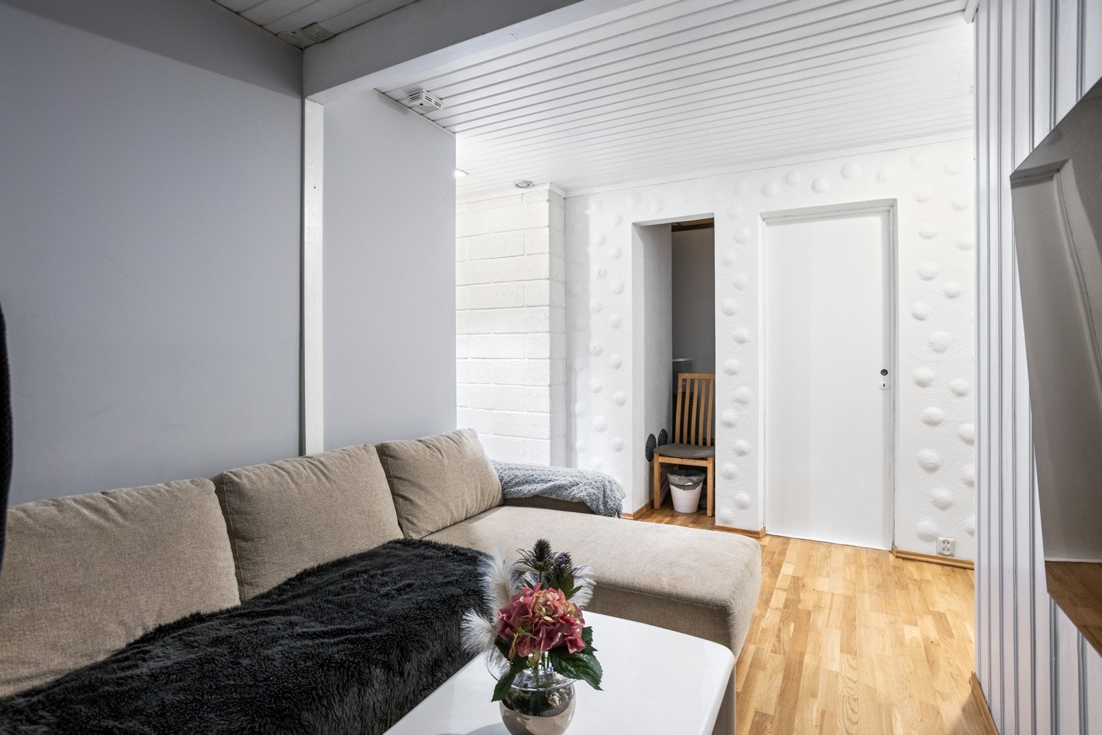 Rom i hovedenheten i underetasje. Opprinnelig tegning viser bodrom Galleribilde