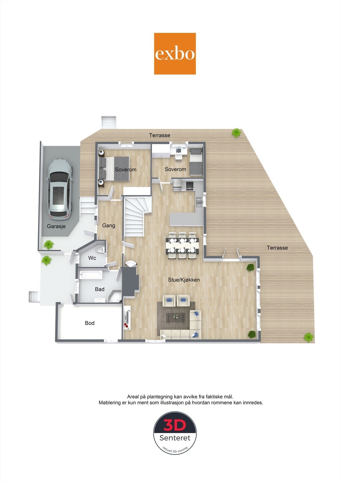 Plantegning 1. etg. Galleribilde