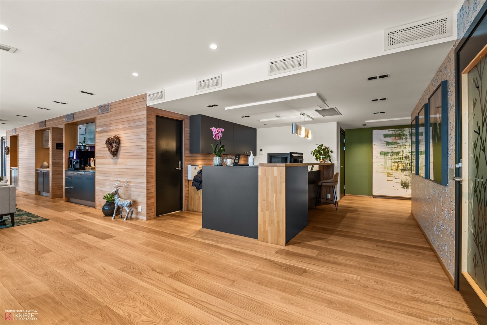 Unikt konsept med bemannet lobby/resepsjon Galleribilde