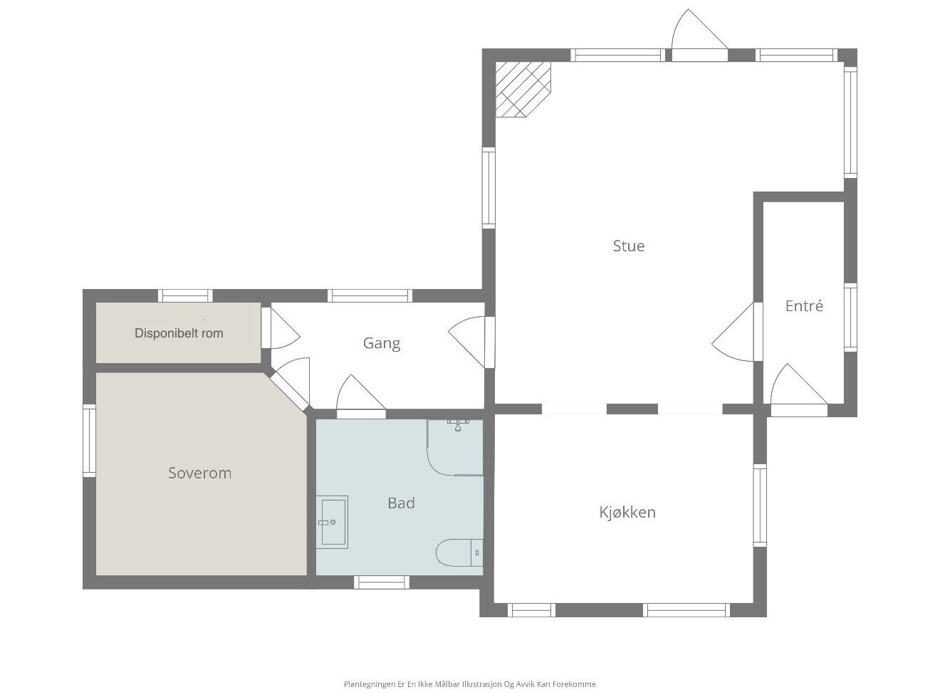 Planskisse Galleribilde