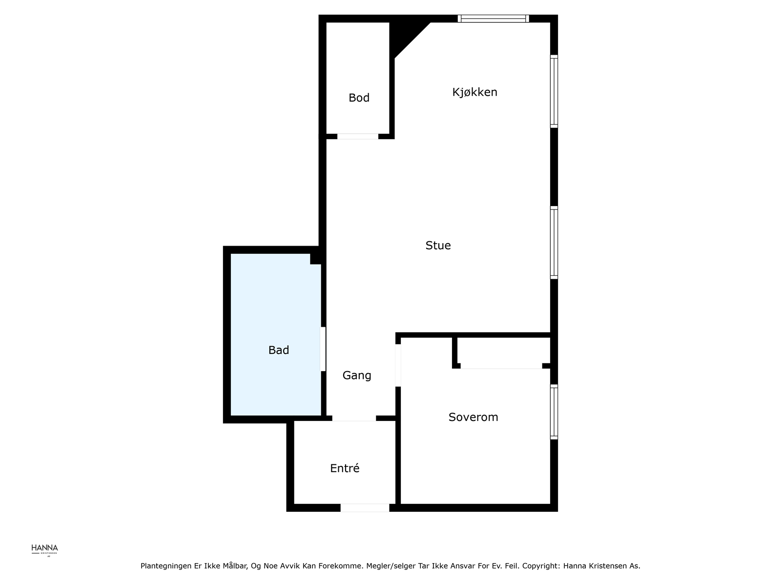 Leiligheten har en god planløsning Galleribilde