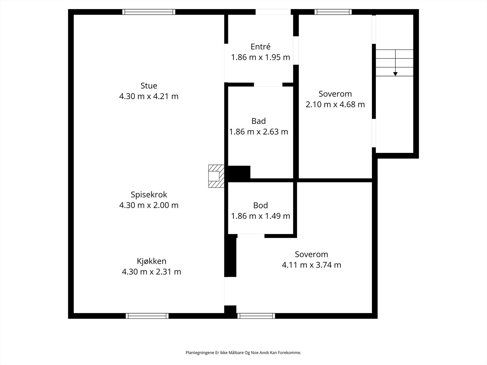 Plantegning for kjeller. Galleribilde