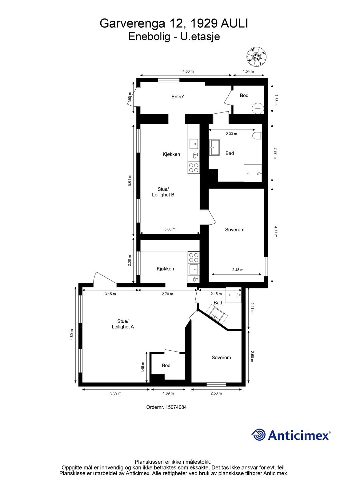 Plantegning- Kjeller Galleribilde