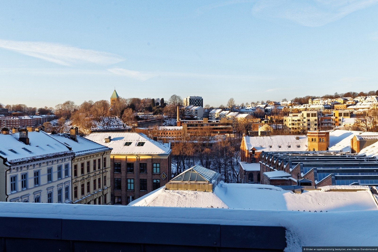 Hvor man har en hyggelig utsikt over Oslo by Galleribilde