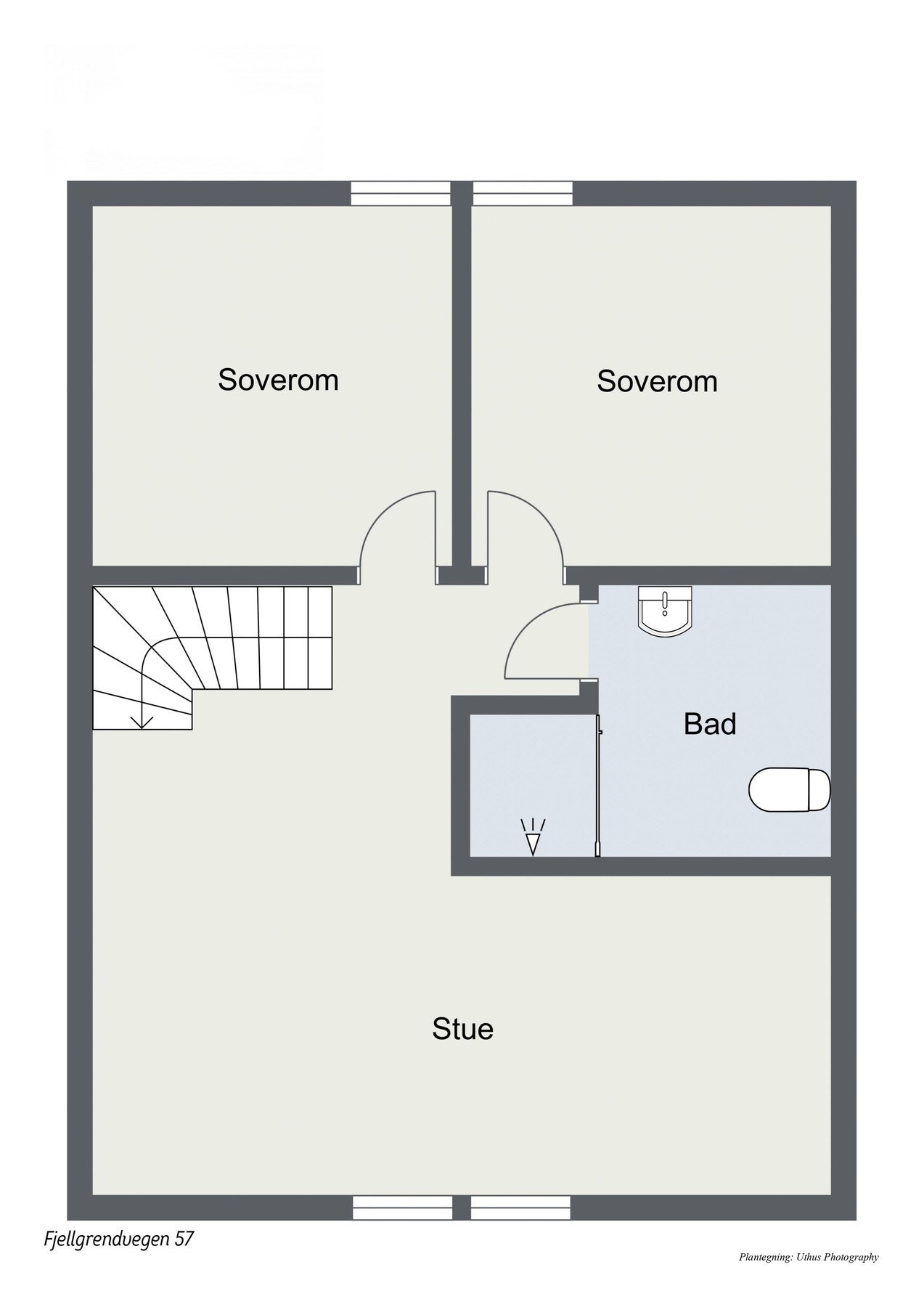 Plantegning 2. etg Galleribilde
