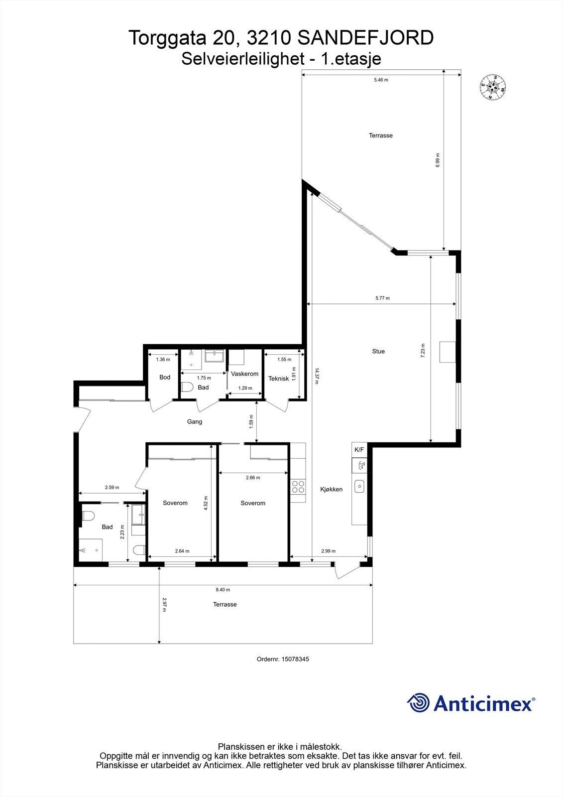 Plantegning - 1. etasje Galleribilde