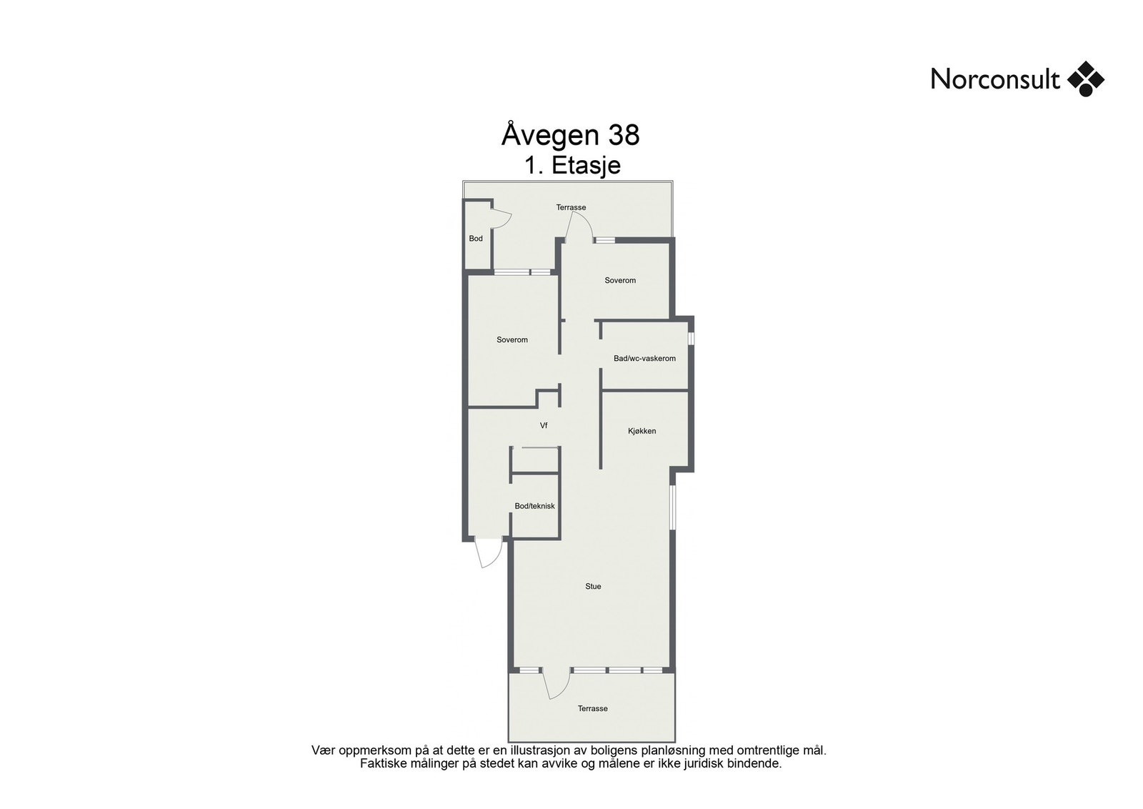 Planskisse - 1.etasje Galleribilde