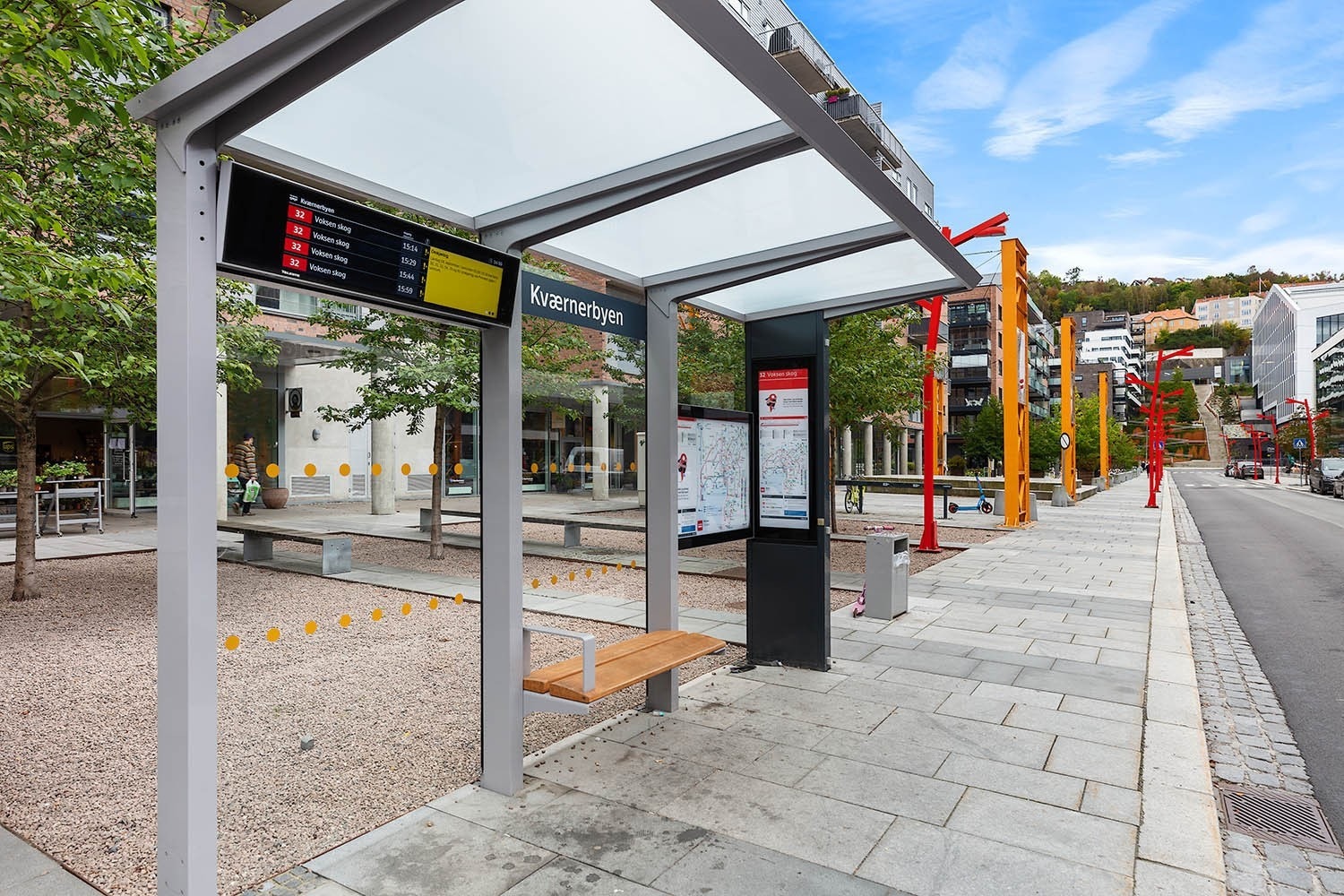 Kort gangavstand til Kværnerbyen busstopp. Galleribilde