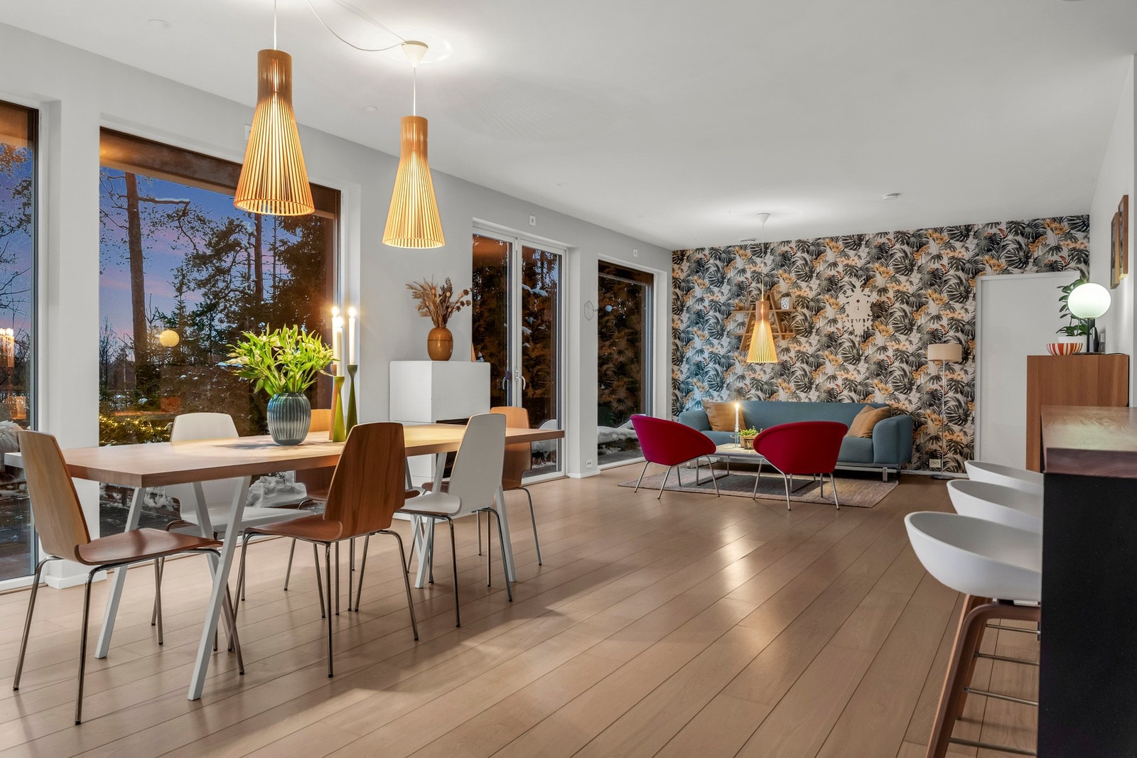 Her kan man nyte sene kvelder med familien eller sammenkomster med venner Galleribilde