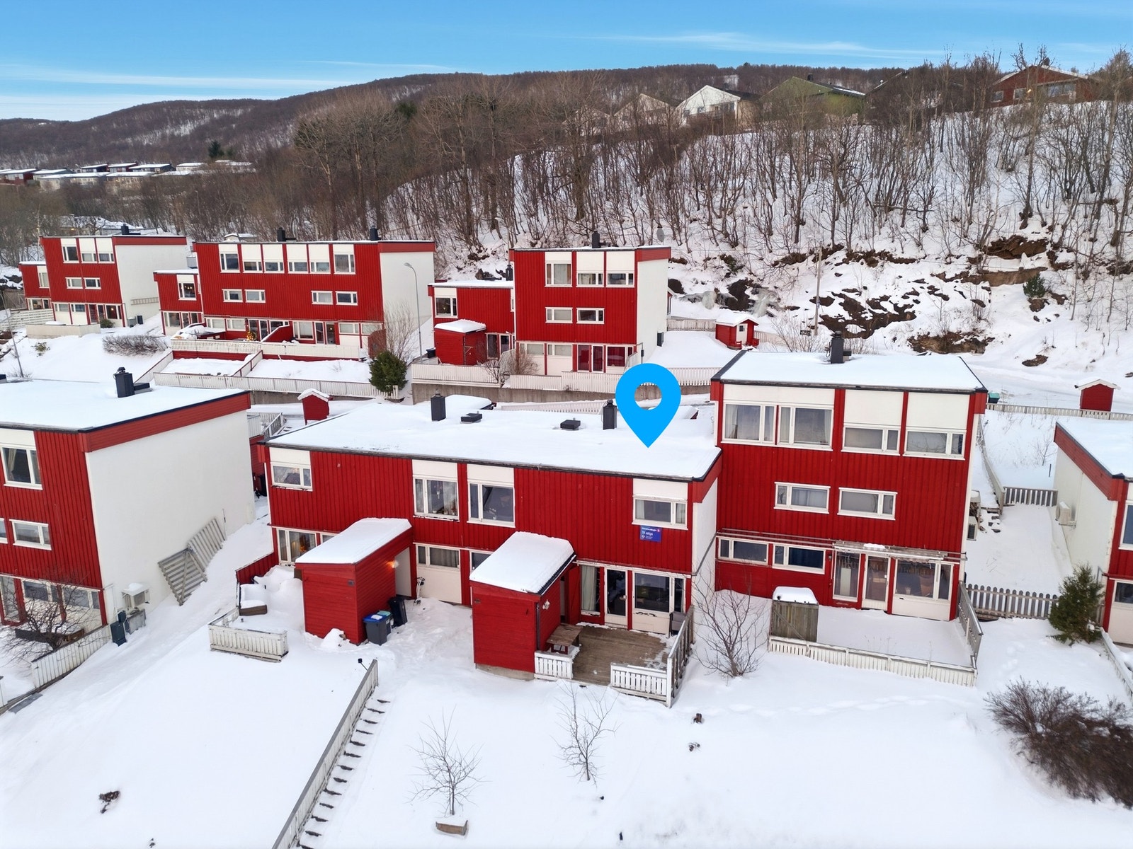 Leiligheten ligger fint til i området, som ansees meget barnevennlig Galleribilde