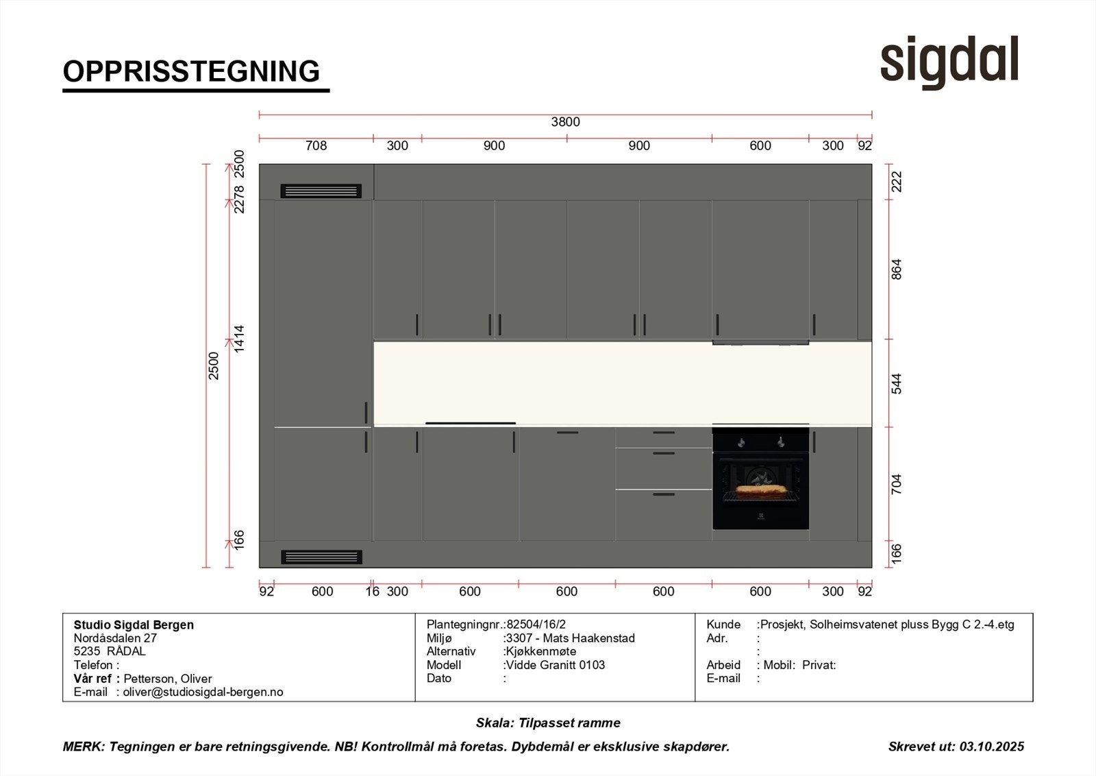 Stilrent kjøkken fra kvalitetsmerke sigdal! Galleribilde